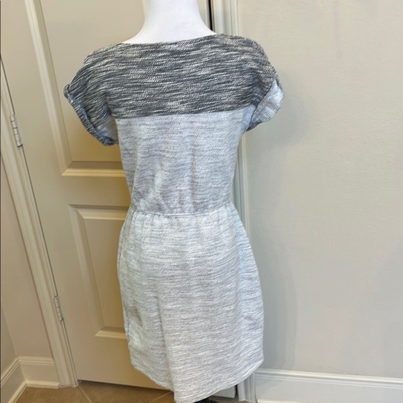 Anthropologie Chic Gray and White Knit Dress - Picture 3 of 11